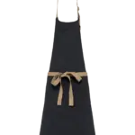 Ecologisch unisex schort, carbon — productfoto 6