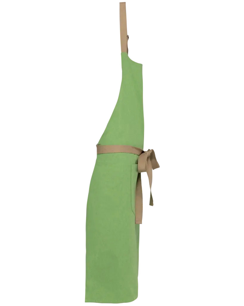PS_K8013-S_MEADOWGREEN - Hidalgo-werbeartikel Ecologisch unisex schort, meadow green — productfoto 8