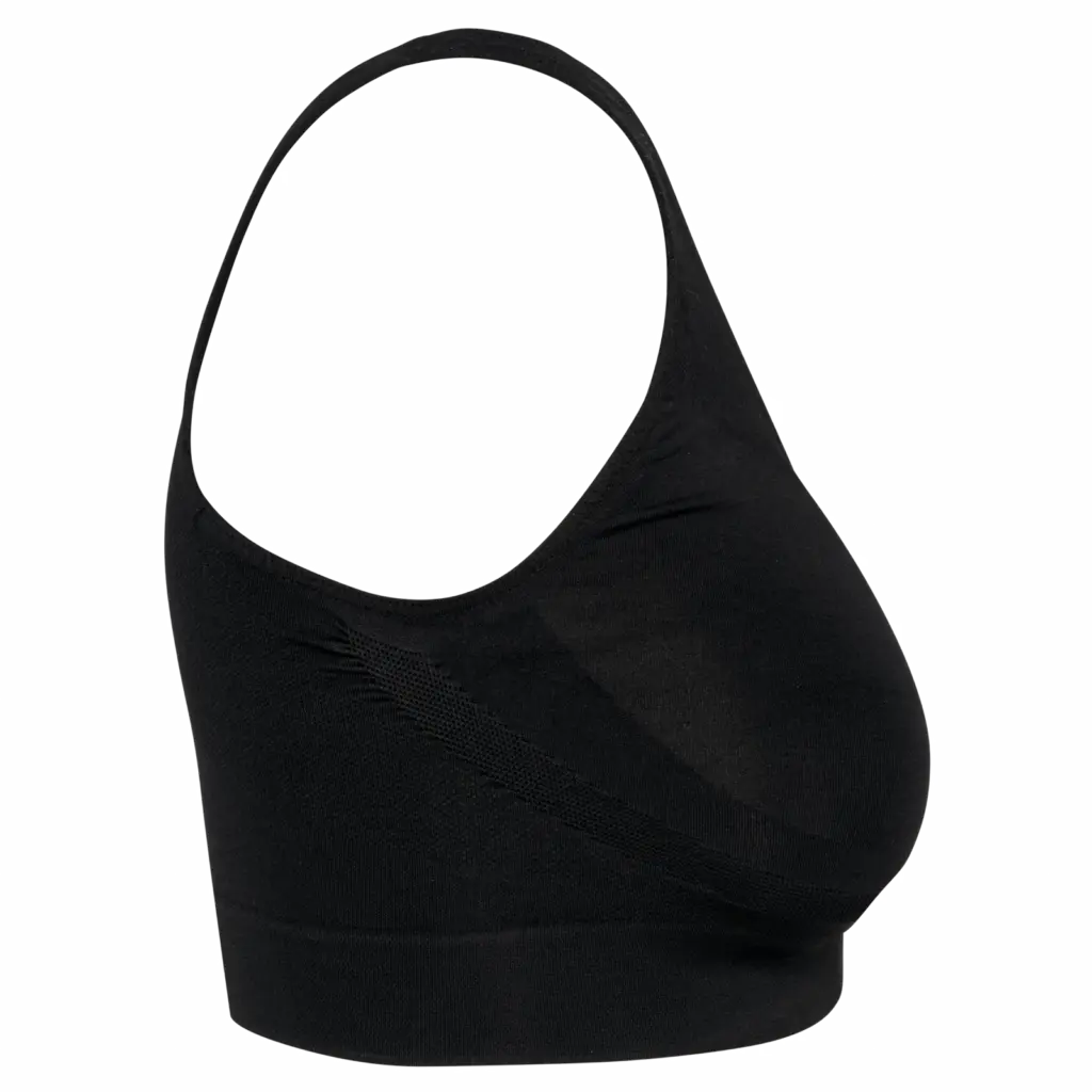 Ecologische en naadloze push-up bh, black