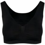 Ecologische en naadloze push-up bh, black — productfoto 2