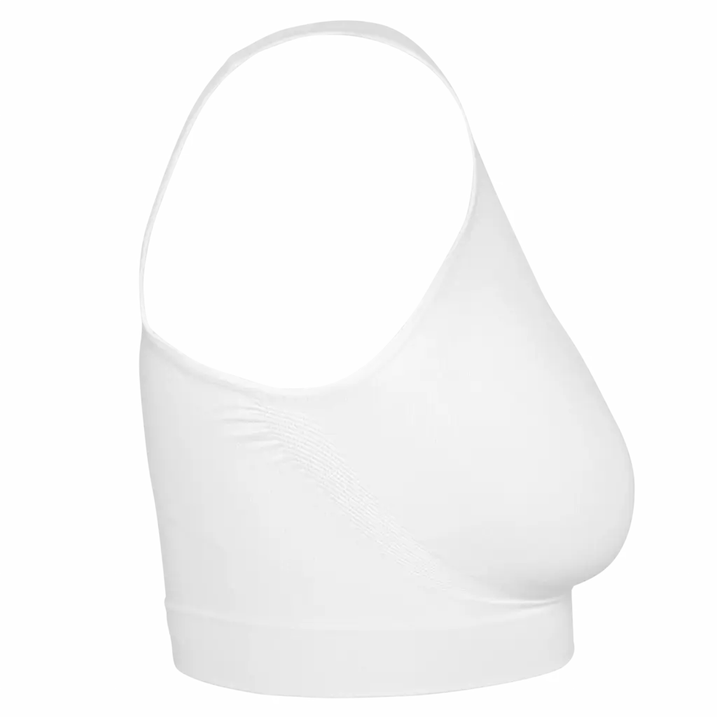 Ecologische en naadloze push-up bh, white — productfoto 2
