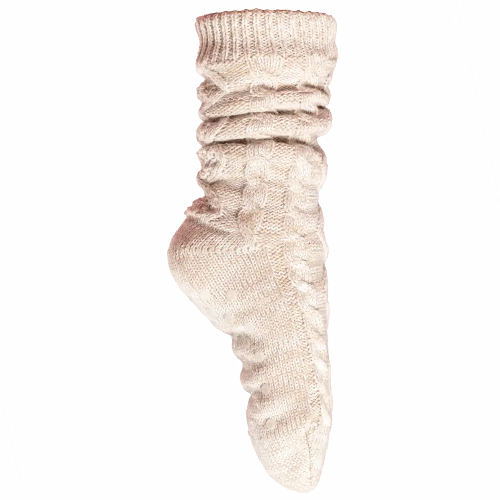 PS_K815_ANGORAMELANGE - Hidalgo Huissokken met sherpavoering, angora melange — productfoto 5