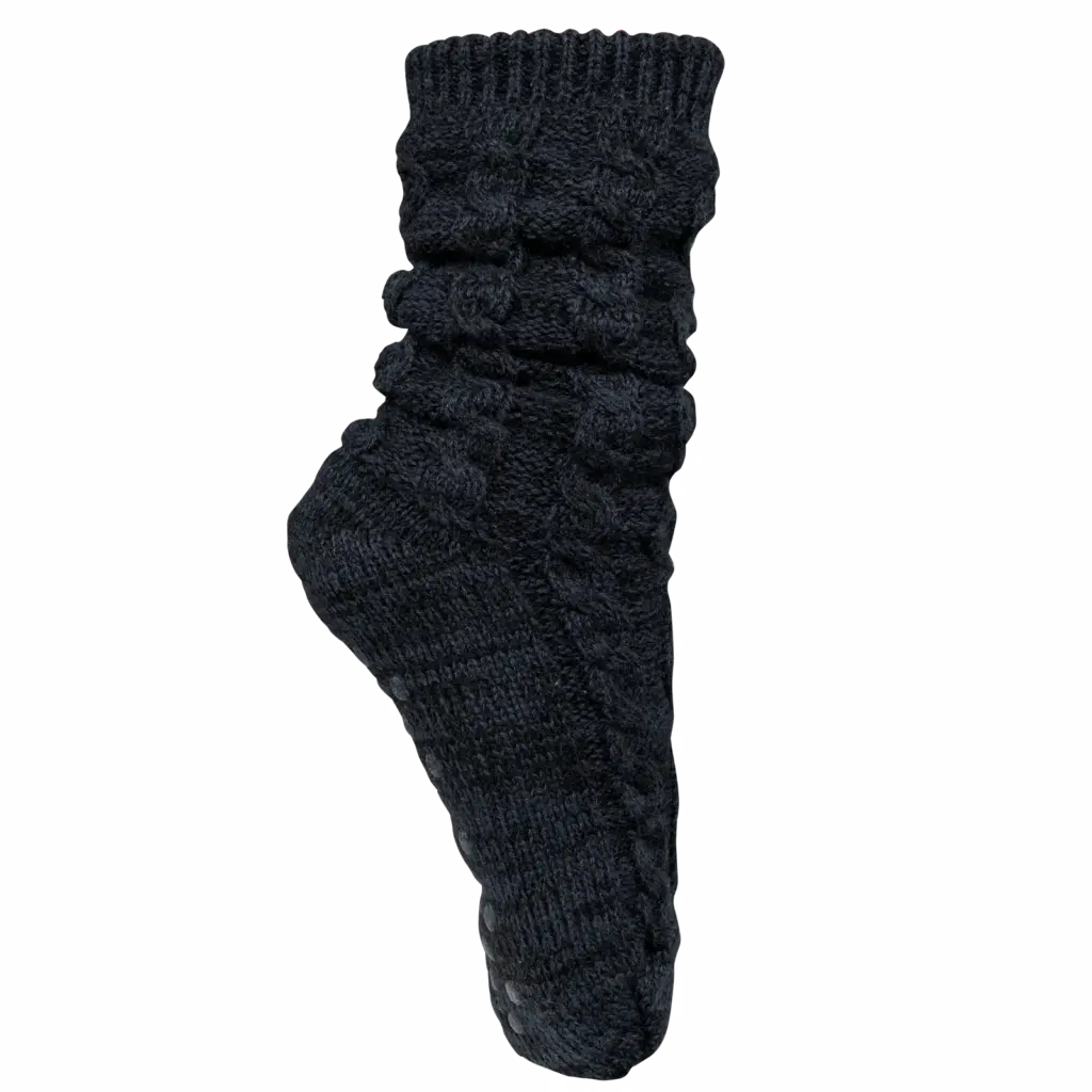 PS_K815_NIGHTNAVYMELANGE - Hidalgo Huissokken met sherpavoering, night navy melange — productfoto 6