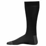 Halflange, geklede sokken van gemerceriseerd katoen - 'Origine France Garantie', black / dark grey heather — productfoto 3