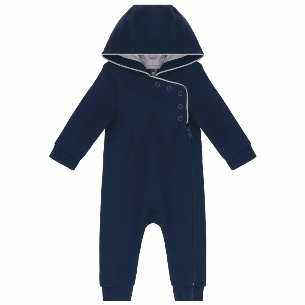 Babypakje met capuchon, navy / oxford grey — productfoto 2