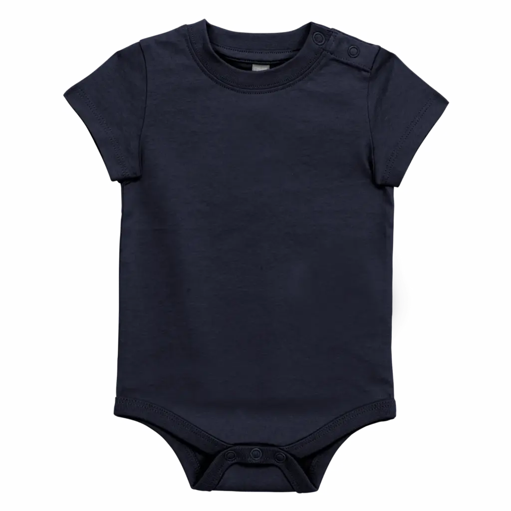 Babyromper korte mouwen, navy — productfoto 4