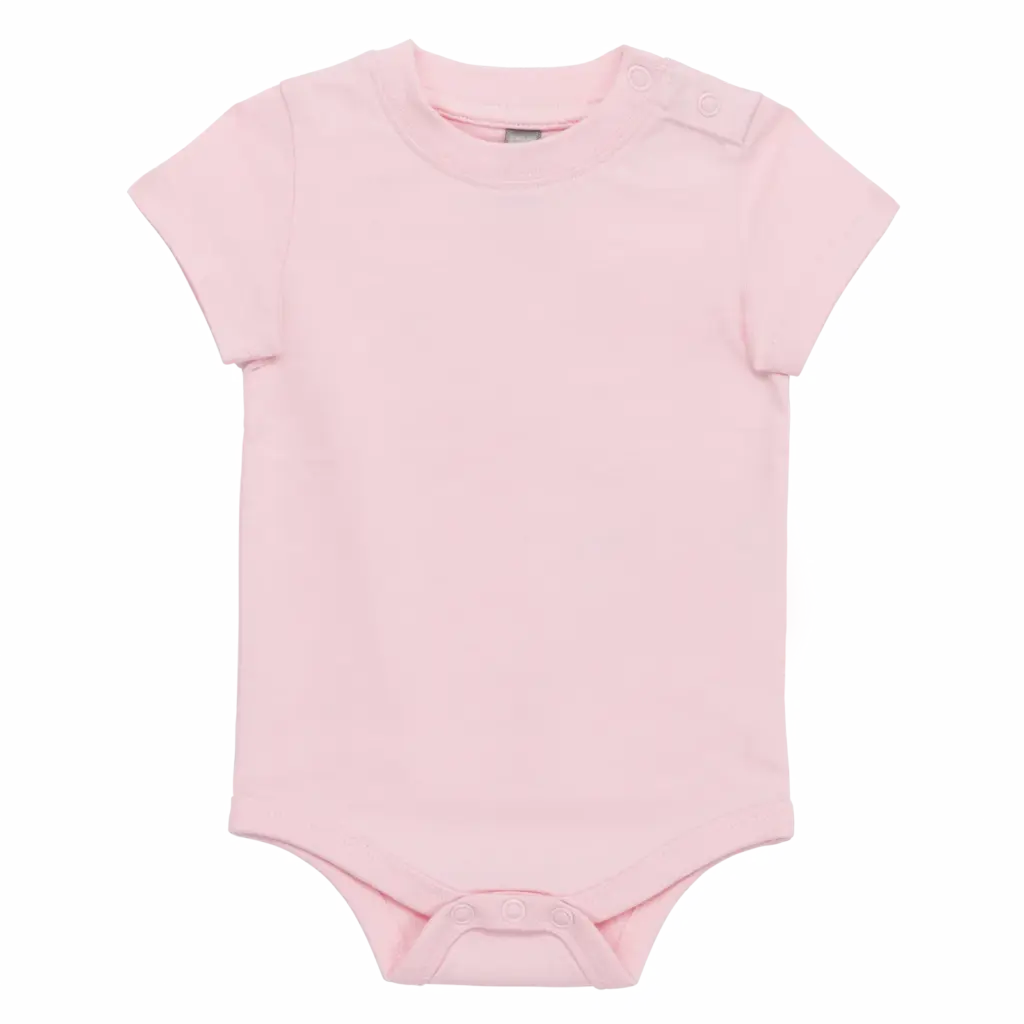 Babyromper korte mouwen, pale pink — productfoto 6