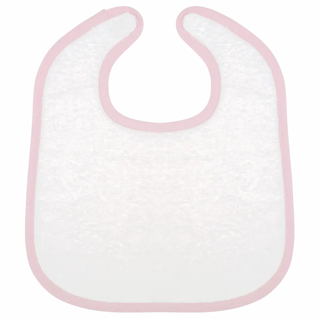 Slabbetje, white / pink — productfoto 3