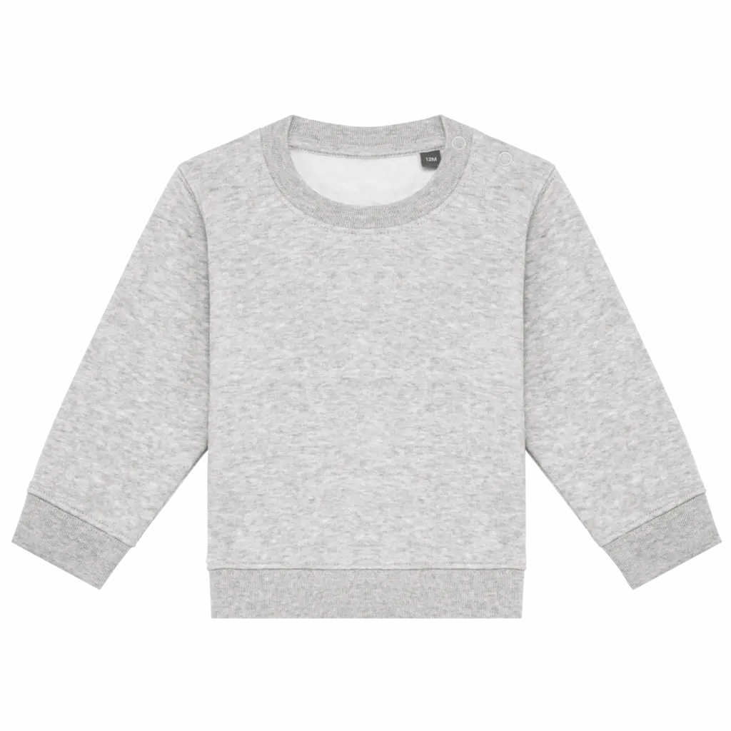 Ecologische baby sweater, oxford grey — productfoto 5
