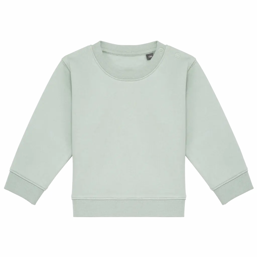 Ecologische baby sweater, sage — productfoto 6
