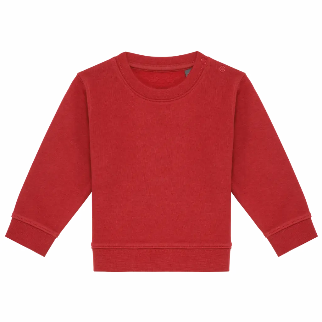 Ecologische baby sweater, terracotta red — productfoto 7