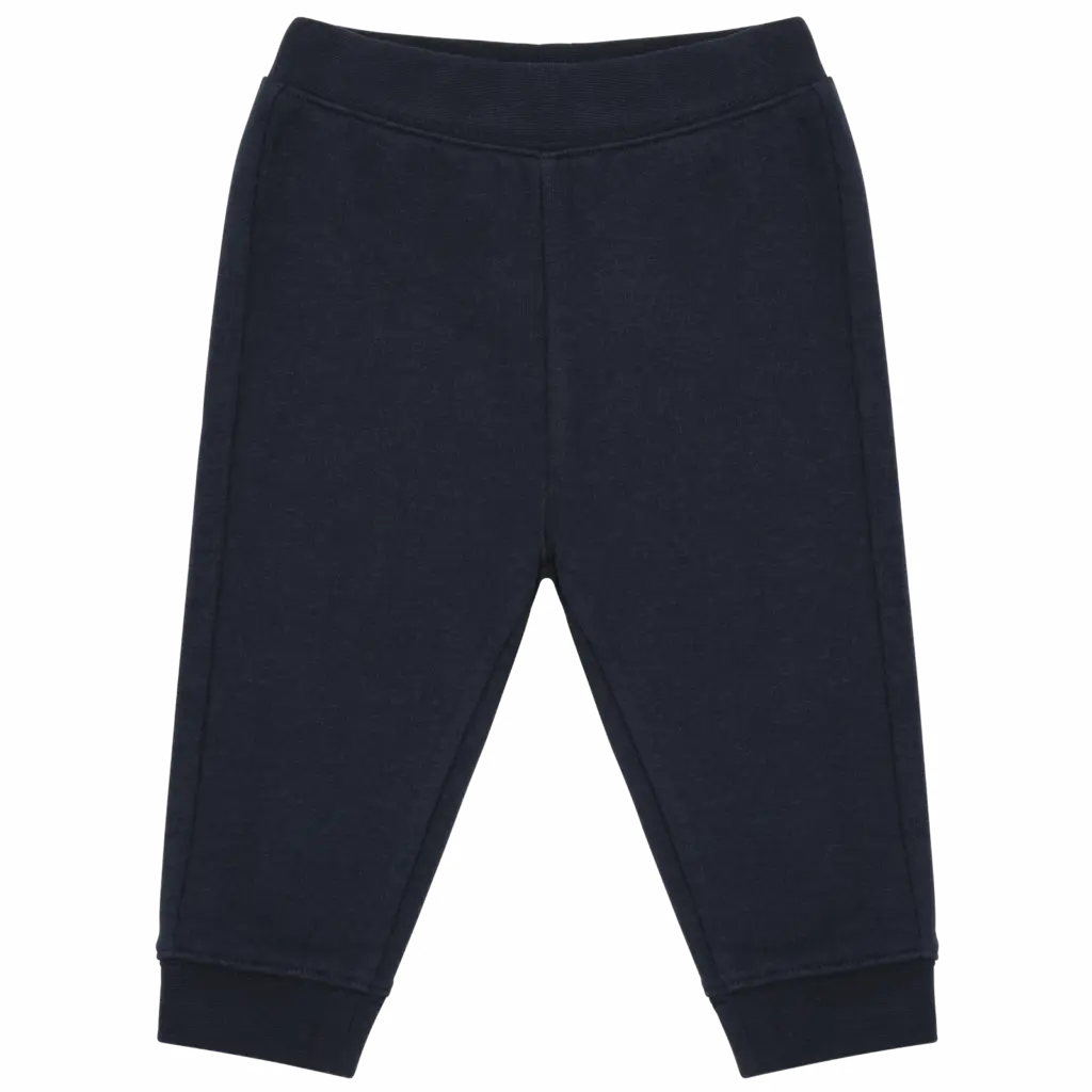 PS_K836_NAVY - Hidalgo-werbeartikel Ecologische fleece babybroek, navy — productfoto 7
