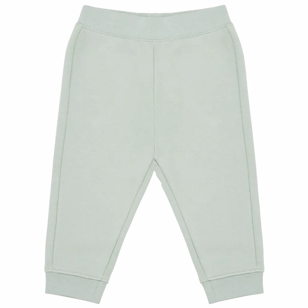PS_K836_SAGE - Hidalgo-werbeartikel Ecologische fleece babybroek, sage — productfoto 9