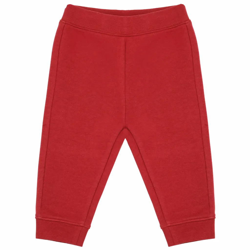 PS_K836_TERRACOTTARED - Hidalgo-werbeartikel Ecologische fleece babybroek, terracotta red — productfoto 10