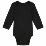Baby body van biologisch katoen, black — productfoto 5