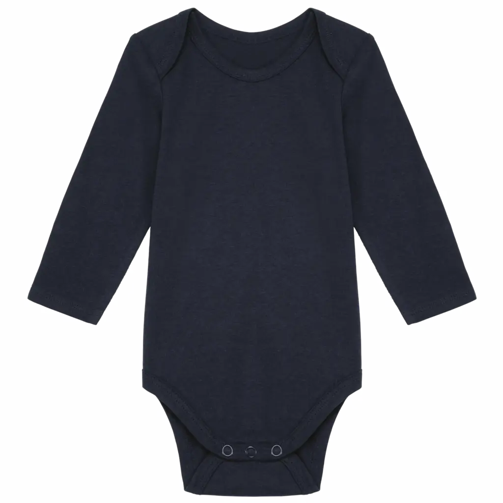 PS_K837_NAVY - Hidalgo-werbeartikel Baby body van biologisch katoen, navy — productfoto 7