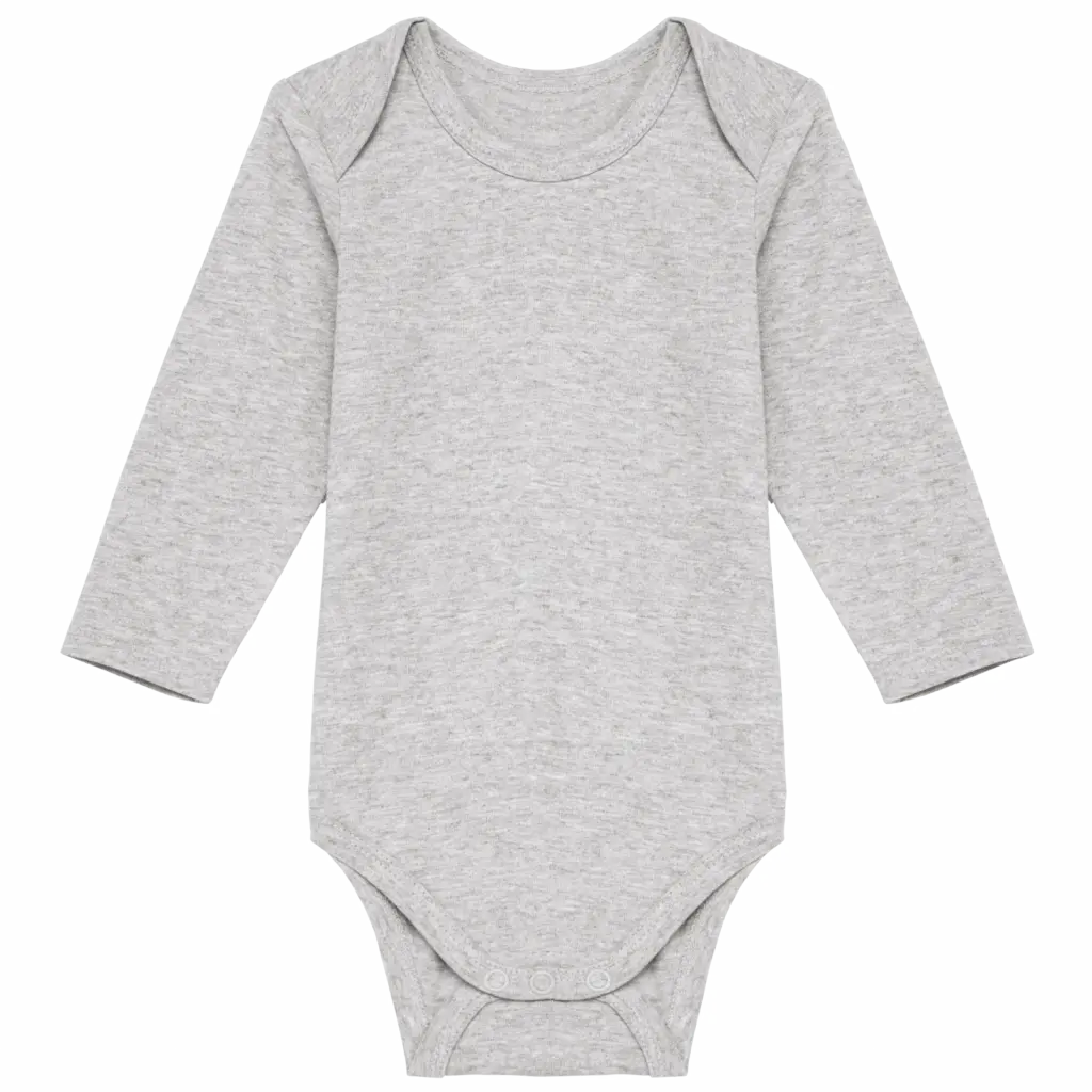 PS_K837_OXFORDGREY - Hidalgo-werbeartikel Baby body van biologisch katoen, oxford grey — productfoto 8