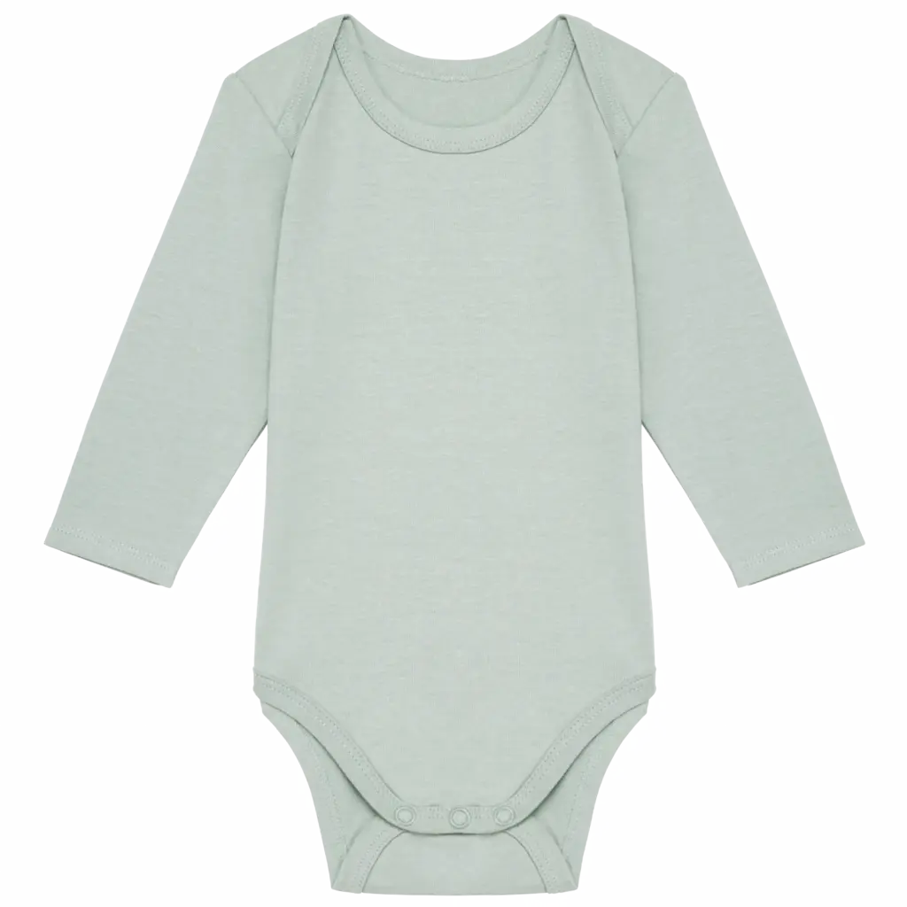 PS_K837_SAGE - Hidalgo-werbeartikel Baby body van biologisch katoen, sage — productfoto 9