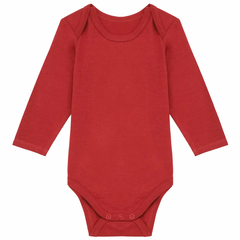 PS_K837_TERRACOTTARED - Hidalgo-werbeartikel Baby body van biologisch katoen, terracotta red — productfoto 10