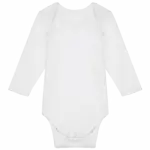 PS_K837_WHITE - Hidalgo-werbeartikel Baby body van biologisch katoen, white — productfoto 11