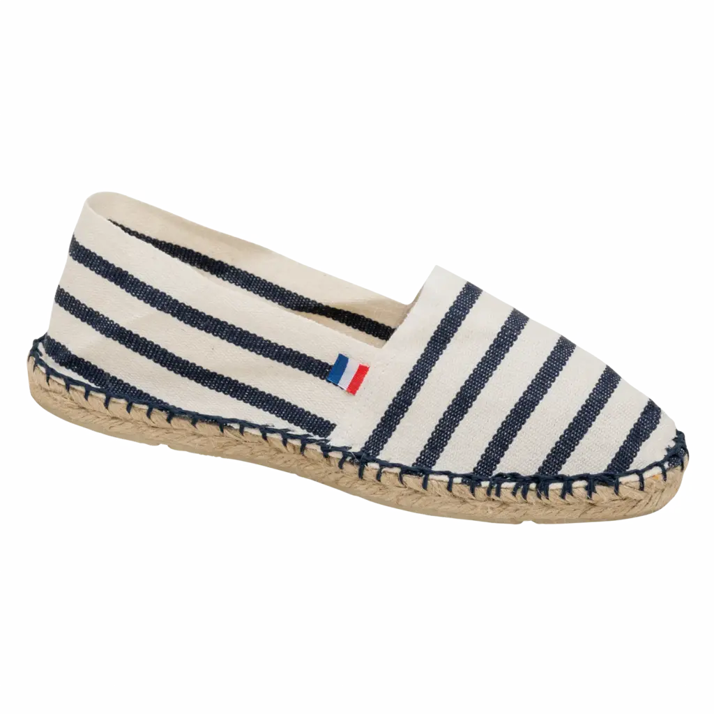 Unisex espadrille, natural / navy stripe — productfoto 10