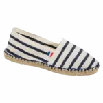 Unisex espadrille, natural / navy stripe — productfoto 10