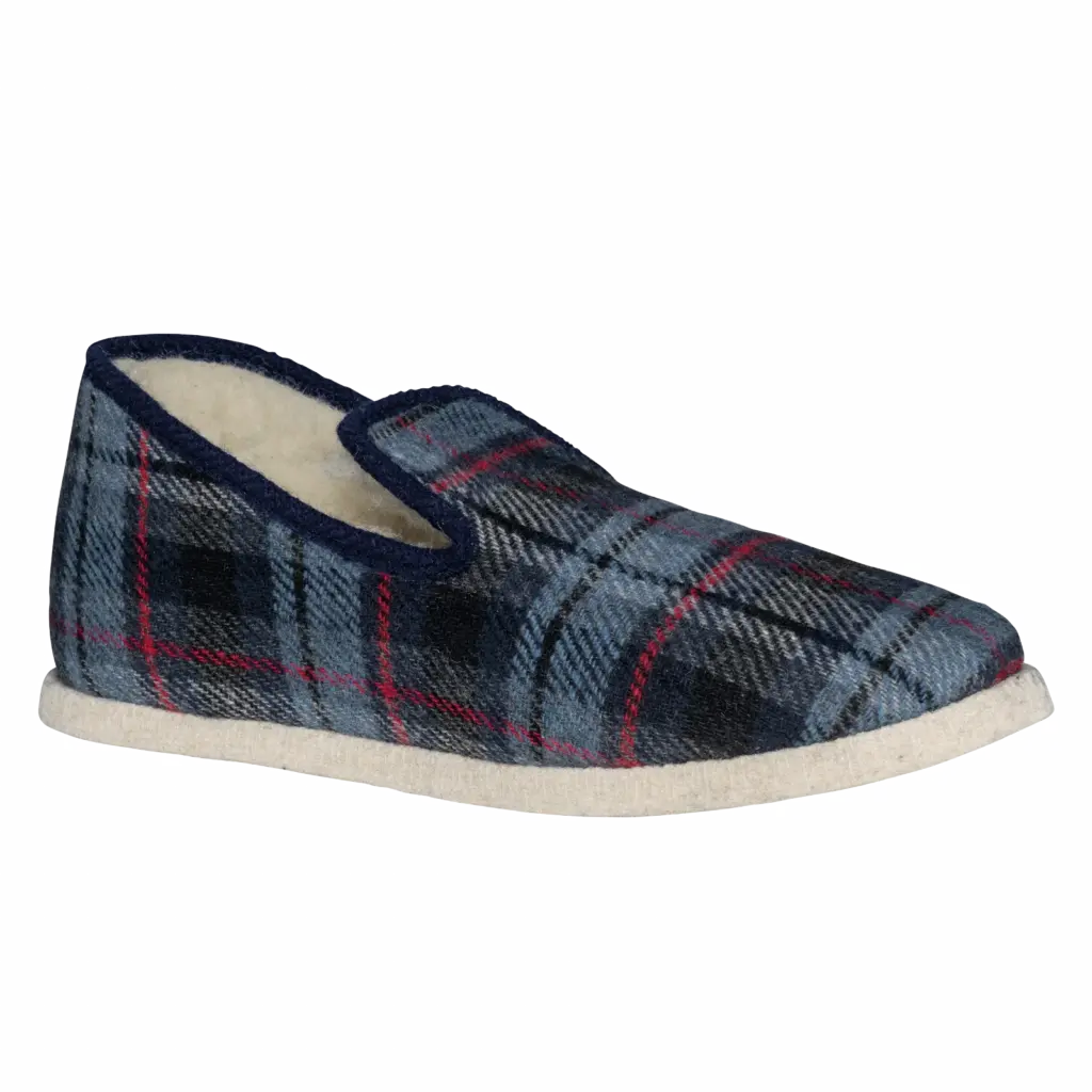 Uniseks pantoffels Made in France, marine checked — productfoto 6