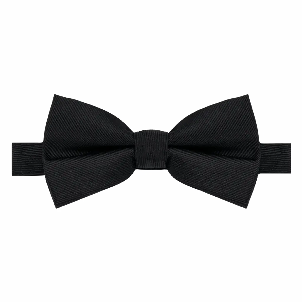 PS_K859_BLACK - Hidalgo-werbeartikel Vlinderdas, black — productfoto 5