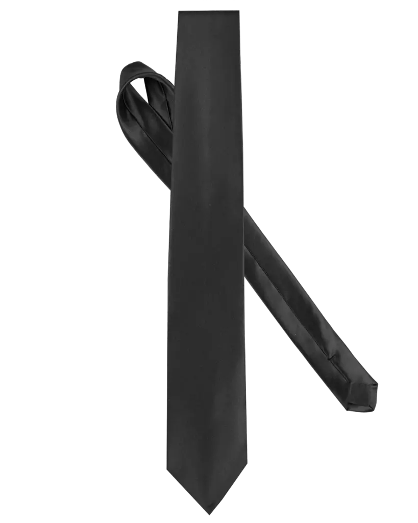 Satijnen stropdas, black — productfoto 4
