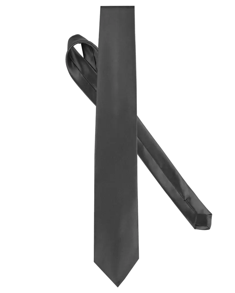 Satijnen stropdas, dark grey — productfoto 5
