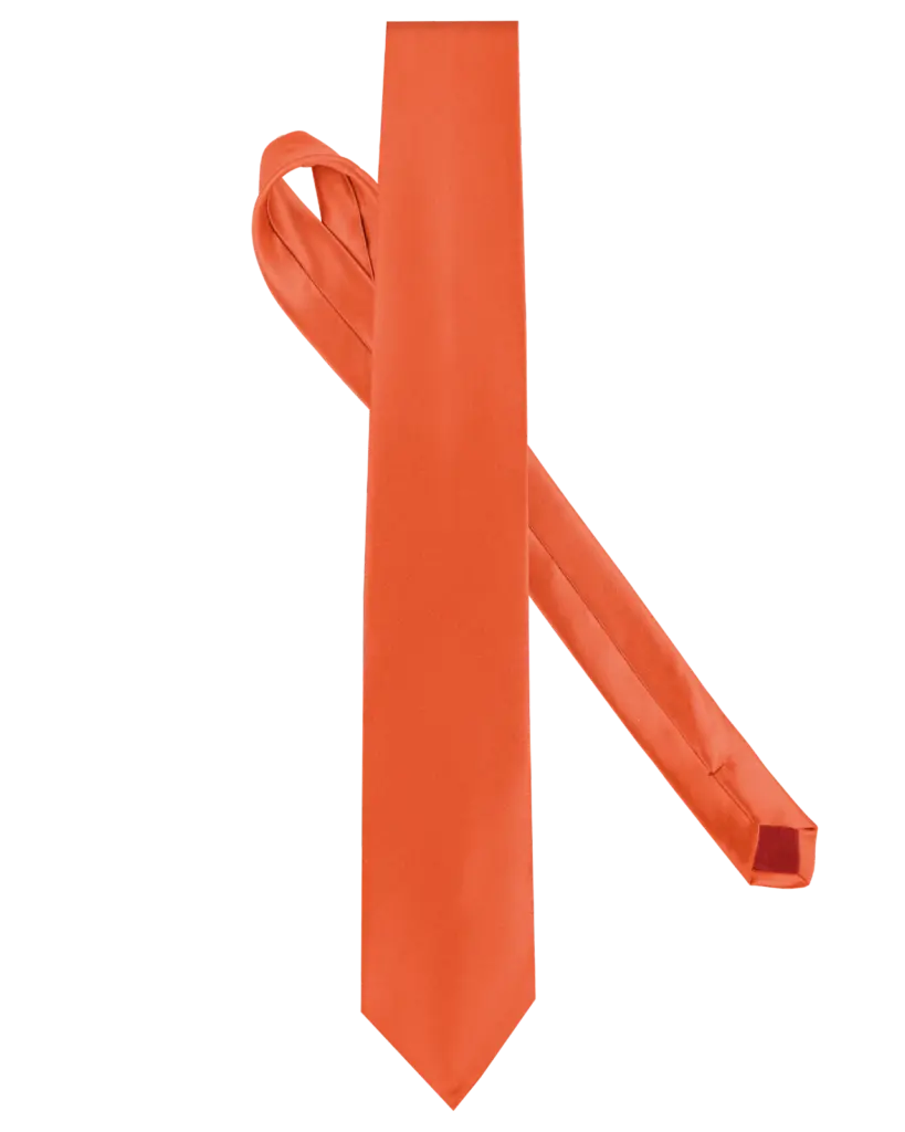 Satijnen stropdas, orange — productfoto 9