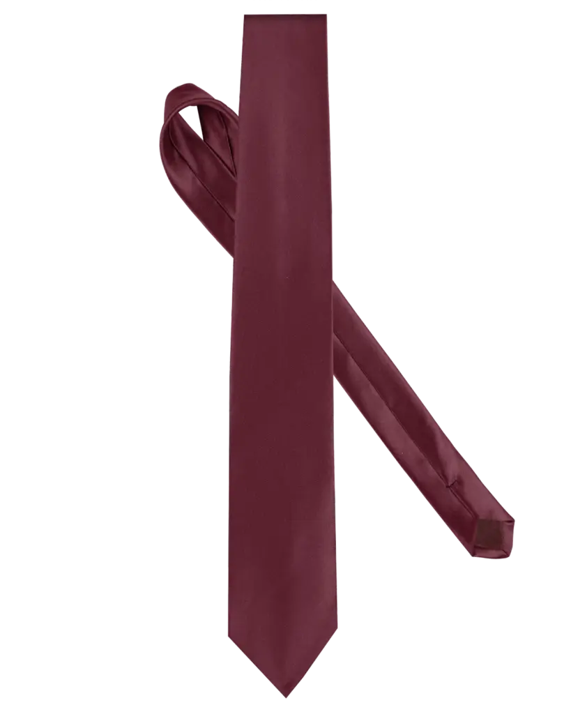 Satijnen stropdas, wine — productfoto 12