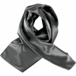 Satijnen sjaal, dark grey — productfoto 6