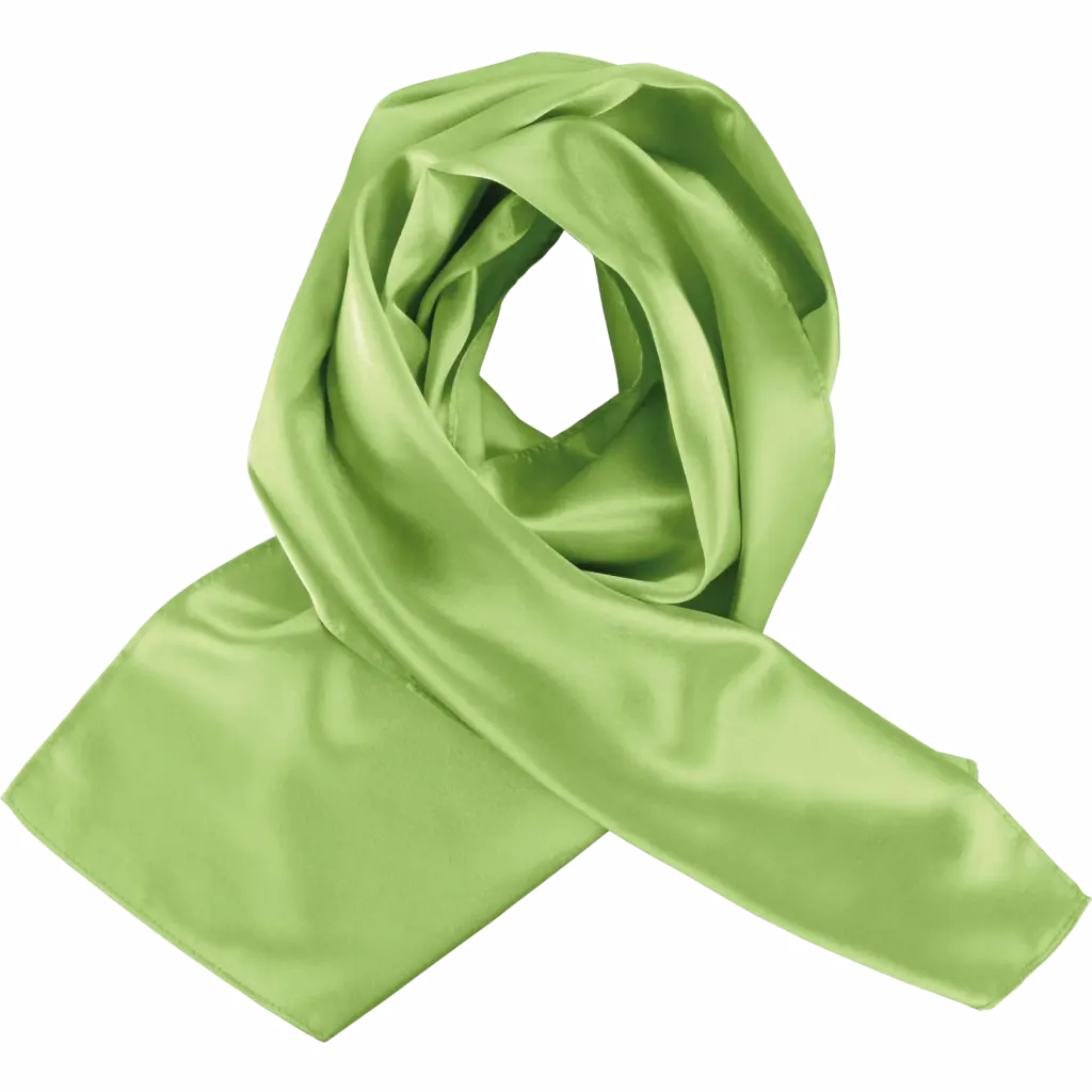 Satijnen sjaal, lime — productfoto 7