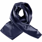 Satijnen sjaal, navy — productfoto 8