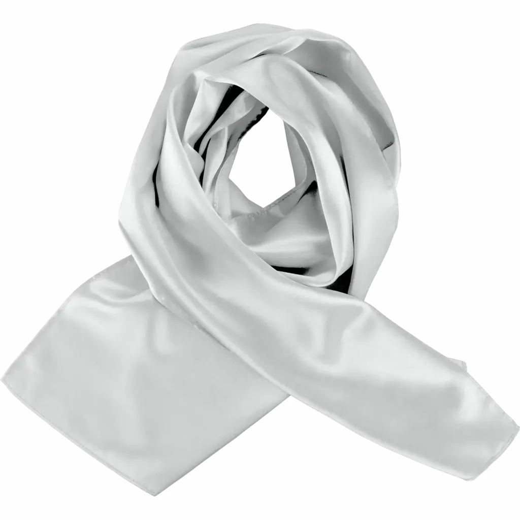 Satijnen sjaal, silver — productfoto 11