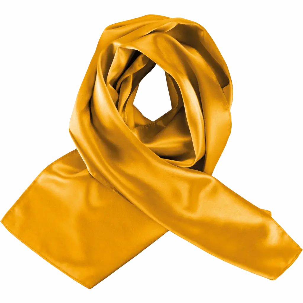 Satijnen sjaal, yellow — productfoto 13