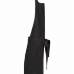 Katoenen schort met zak, black denim — productfoto 8