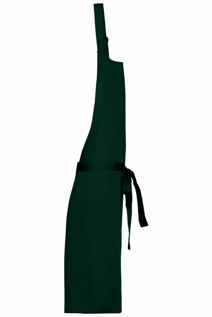 Katoenen schort met zak, bottle green — productfoto 9