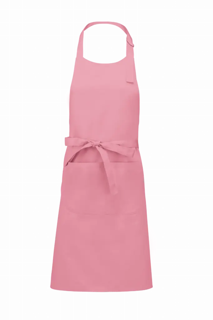 Katoenen schort met zak, dark pink — productfoto 16