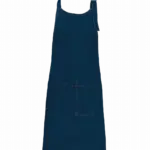 Katoenen schort met zak, denim — productfoto 17