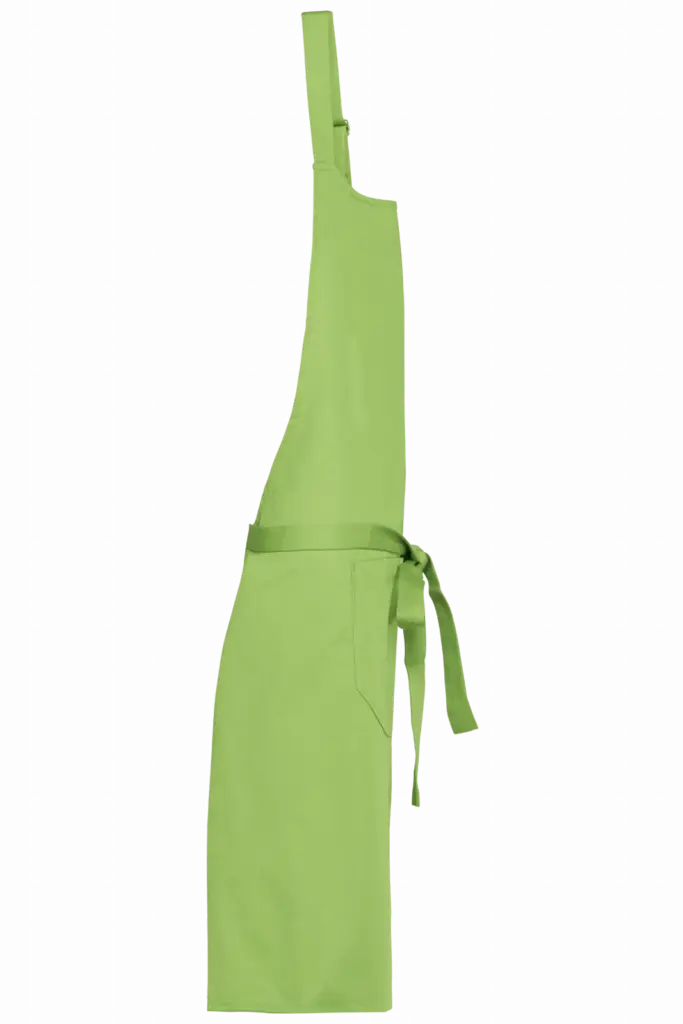 Katoenen schort met zak, lime — productfoto 23
