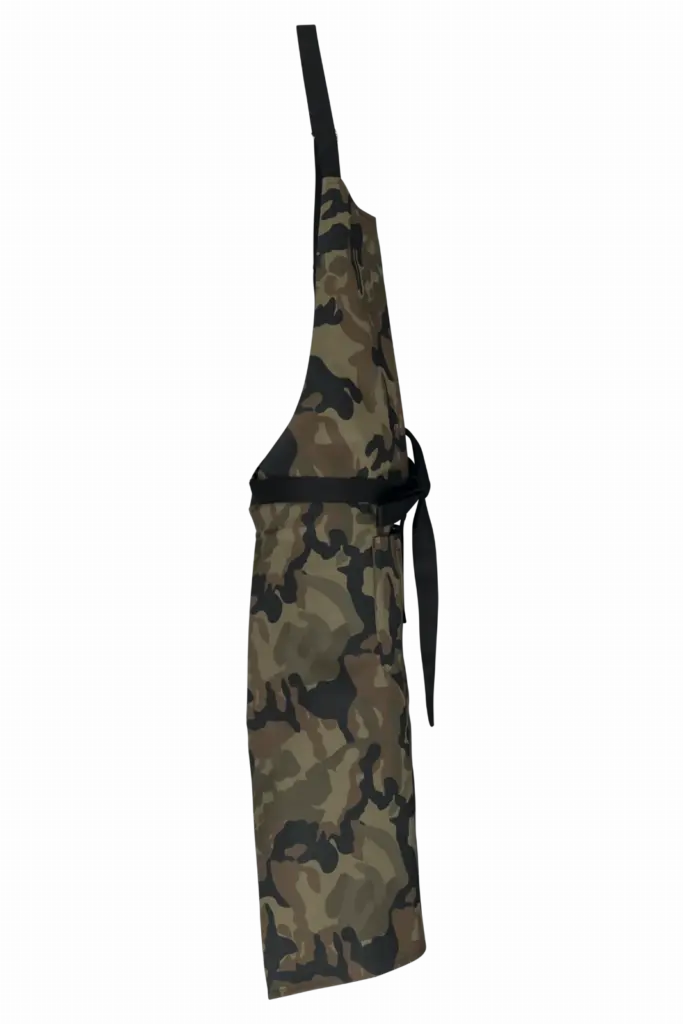 Katoenen schort met zak, olive camouflage — productfoto 27