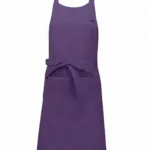Katoenen schort met zak, purple — productfoto 30
