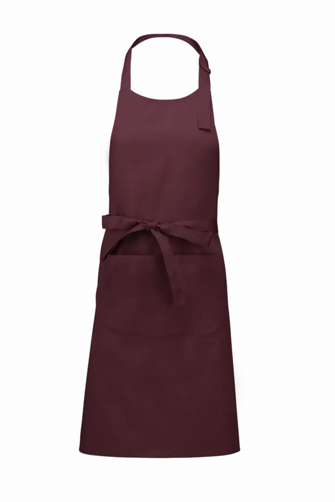 Katoenen schort met zak, wine — productfoto 36
