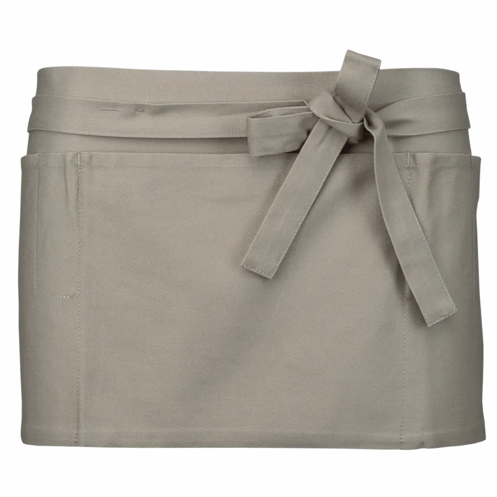 Katoenen kort schort, beige — productfoto 5