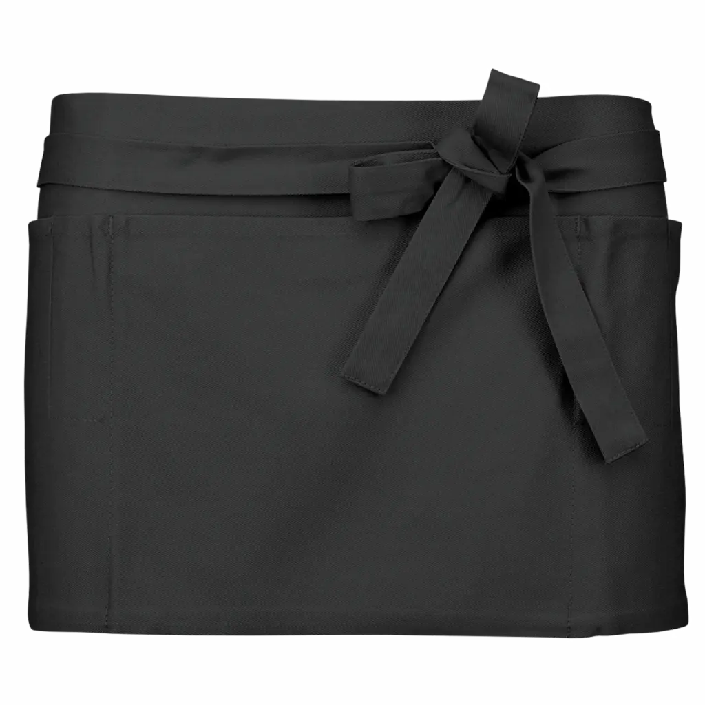 Katoenen kort schort, dark grey — productfoto 8