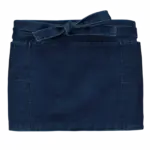 Katoenen kort schort, denim — productfoto 9