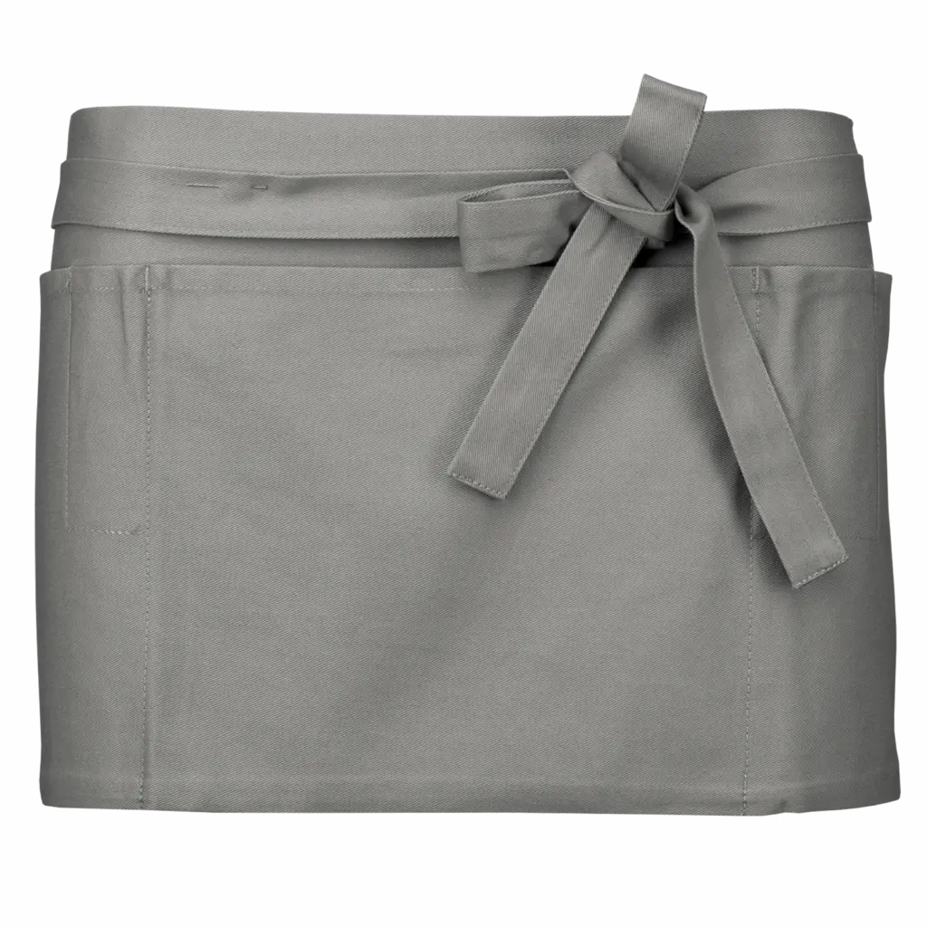 Katoenen kort schort, light grey — productfoto 10