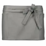 Katoenen kort schort, light grey — productfoto 10